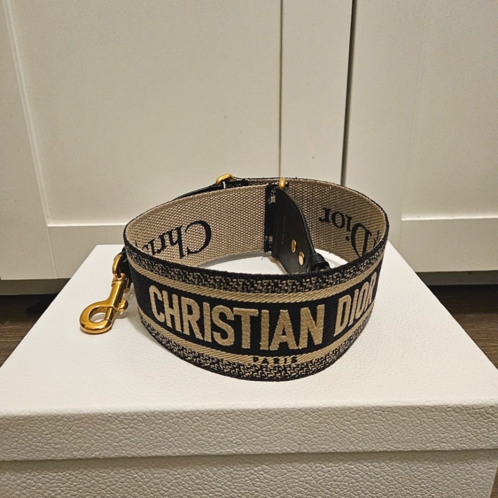 DIOR embroidered bag strap